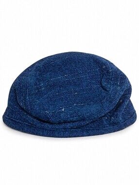 HandWoven Barefoot Handweavers Chenille Peacock Blue Hat
